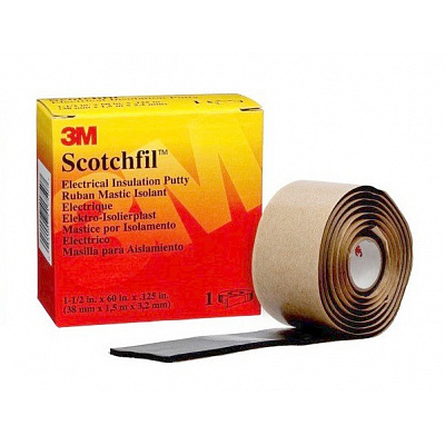 3M Scotchfil Elektroizolační tmelová páska, černá, tl. 3,1 mm, 38 mm x 1,5 m