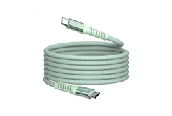 Verbatim 31855 USB kabel, USB C + USB C, 100W, 1.2m, magnetický, box, zelený
