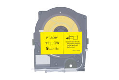 Max LM-509Y, 9mm x 8m, žlutá kompatibilní páska