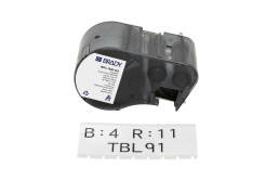 Brady M5C-1500-422 / 170859, 38.10 mm x 7.62 m, Polyester, černý tisk / bílý podklad