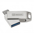 MyMedia MyDual USB 3.2 Gen 1, USB 3.2 Gen 1, 16GB, 69268, stříbrný, 69268, USB A / USB C, s otočnou krytkou