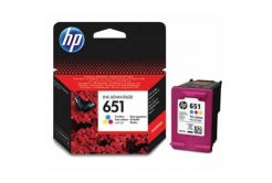 HP 651 C2P11AE#BHK CMY sada originální cartridge (blistr)
