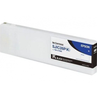 Epson SJIC30P-K C33S020639 pro ColorWorks, lesklá černá (glossy black) originální cartridge