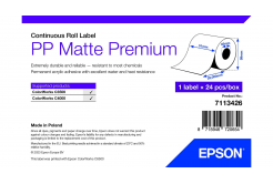Epson 7113426 PP Matte, pro ColorWorks, 51mmx29m, polypropylen, bílé samolepicí etikety