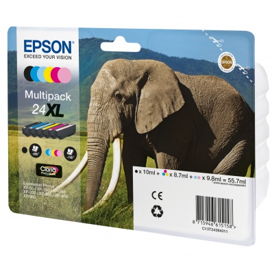 Epson 24XL T2438 C13T24384011 barevná (CMYK) sada originální cartridge