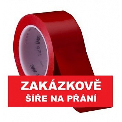 3M 471 Označovací PVC  lepicí páska, otěruvzdorná, červená 9 mm x 33 m