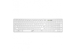 Genius SlimStar 126 COPILOT, klávesnice CZ/SK, klasická, drátová (USB), bílá