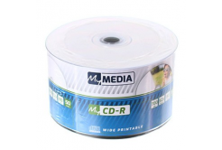 MyMedia CD-R, 69206, 50-pack, 700MB, 52x, 80min., 12cm, printable, Standard, wide printable