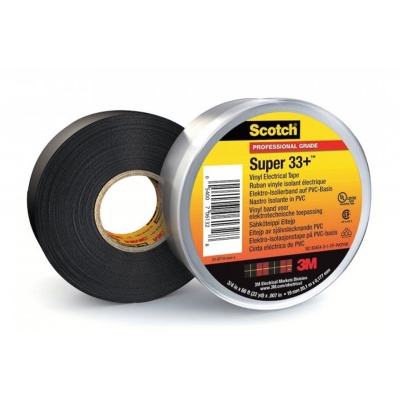 3M 33+ Scotch Super Izolační páska, 38 mm x 33 m, černá
