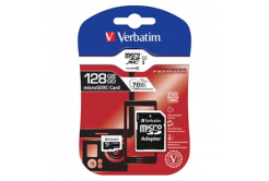 Verbatim paměťová karta Micro Secure Digital Card Premium, 128GB, micro SDXC, 44085, UHS-I U1 (Class 10), s adaptérem