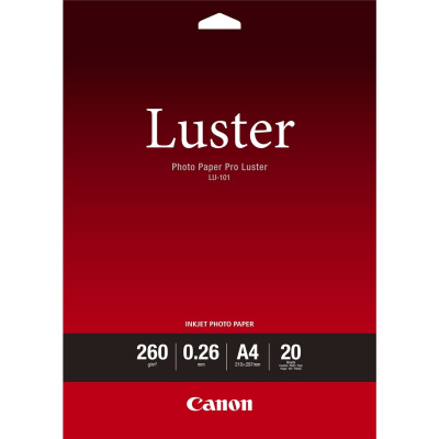 Canon Photo Paper Pro Luster 6211B006, 260 g/m2, A4, 20ks, lesklý, inkoustový, bílý, foto papír