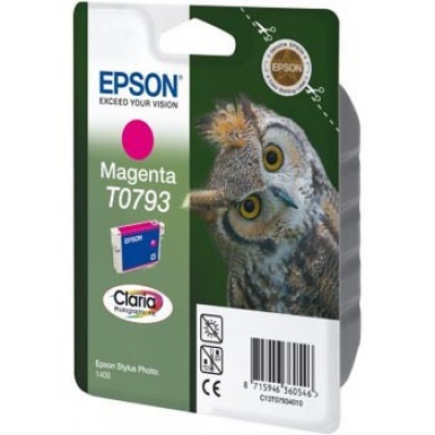 Epson T079340 purpurová (magenta) originální cartridge