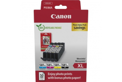 Canon PG-585XL/CL-586XL 6204C005 černá/barevná (black/color) sada originální cartridge + fotopapír GP-501