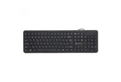 Powerton LIFE SLIM Klávesnice drátová (USB) CZ/SK, černá