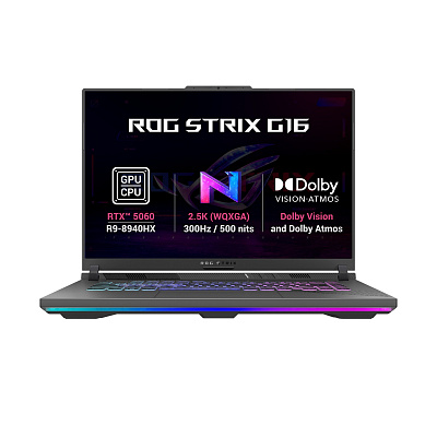 ASUS ROG Strix G16/G614PM-TS150WZ/R9-8940HX/16"/2560x1600/32GB/1TB/RTX 5060/W11H/Gray/2R