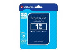 Verbatim externí pevný disk, Store ,n, Go, 2.5", USB 3.0 (3.2 Gen 1), 1TB, 53200, modrý