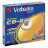 Verbatim 43167 CD-RW SERL High-Speed Colour, 5-pack Slim box, 700MB, 12x, 80min., 12cm, bez možnosti potisku