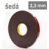 3M VHB™ 4991-F, tl. 2,3 mm; šedá oboustranně lepicí akrylová páska 12 mm x 3 m
