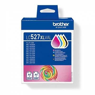 Brother LC-527XLVAL barevná (CMYK) originální cartridge