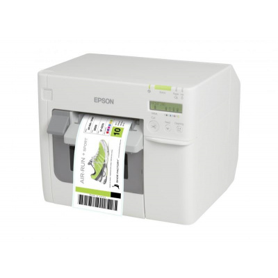 Epson ColorWorks C3500 C31CD54012CD, cutter, disp., USB, Ethernet, NiceLabel, white