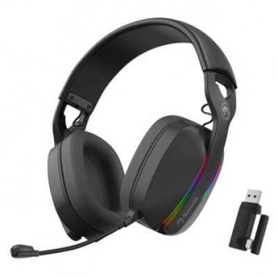 Marvo Pulz 70W, herní sluchátka, ovládání hlasitosti, černá, Tri-mode