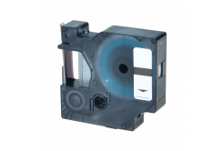 Kompatibilní páska s Dymo 40916, S0720710, 9mm x 7m černý tisk / modrý podklad