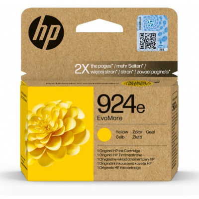 HP 924e 4K0U9NE#CE1 žlutá (yellow) originální cartridge, po expiraci