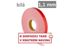 3M VHB™ LSE-110WF Oboustranně silně lepicí páska na LSE plasty, tl. 1,1 mm 12 mm x 3 m