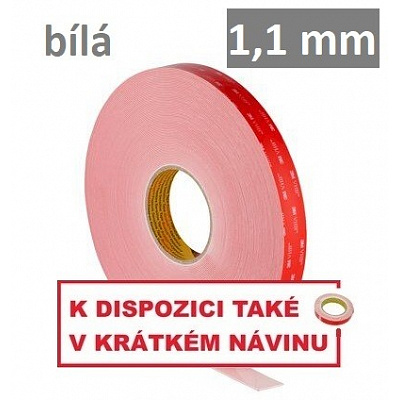 3M VHB™ LSE-110WF Oboustranně silně lepicí páska na LSE plasty, tl. 1,1 mm 12 mm x 3 m