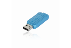 Verbatim USB flash disk, USB 2.0, 128GB, Store,N,Go PinStripe, modrý, 49461, pro archivaci dat