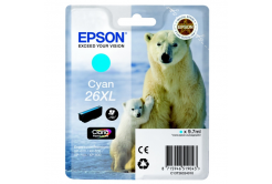 Epson T26324012, T263240, 26XL azurová (cyan) originální cartridge