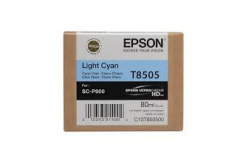 Epson T8505 světle azurová (light cyan) originální cartridge