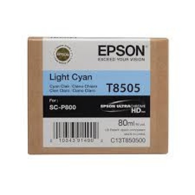 Epson T8505 světle azurová (light cyan) originální cartridge