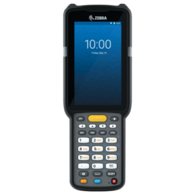 Zebra MC3300x, 2D, SR, SE4770, 10.5 cm (4''), Func. Num., Gun, RFID, BT, Wi-Fi, NFC, Android, GMS