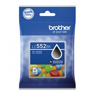 Brother originální ink LC552BK, black, 550str.