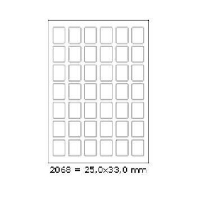 Samolepicí etikety 25 x 33 mm, 42 etiket, A4, 100 listů