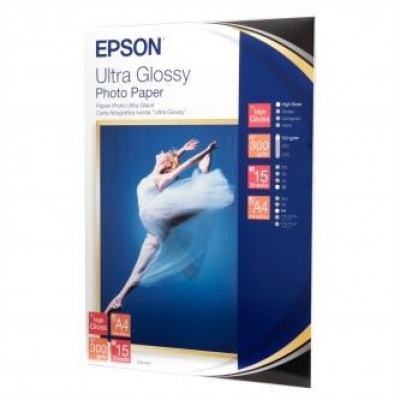 Epson S041927 Ultra Glossy Photo Paper, foto papír, lesklý, bílý, R200, R300, R800, RX425, RX500, 13x18