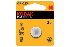 Baterie jednorázová lithiová, knoflíková, CR1025, 3V, Kodak, blistr, 2-pack, KOD-1025BL2
