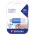 Verbatim 49455 DataBar, USB flask disk, USB 2.0, 64GB, modrý