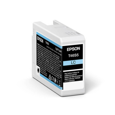 Epson T46S5 C13T46S500 světle azurová (light cyan) originální cartridge