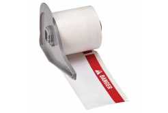 Brady M7-38-483-DANGER / 174623, 101.60 mm, Polyester, červený tisk / bílý podklad