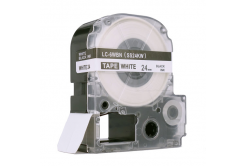 Epson LC-SS24KW, 24mm x 8m, černý tisk / bílý podklad, kompatibilní páska