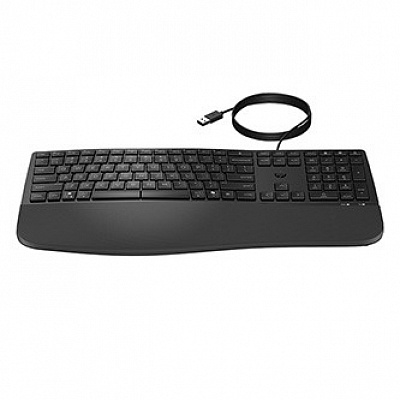 HP 485 Comfort Wired Keyboard klávesnice drátová (USB) CZ, černá ergonomická