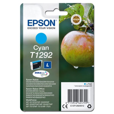 Epson T1292 C13T12924012 azurová (cyan) originální cartridge