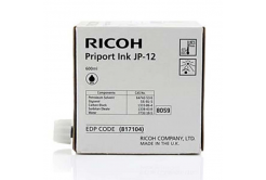 Ricoh originální ink JP 12, black, 600ml, 817104, Ricoh DX3240, 3440, JP1210, 1215, 1250, 1255, 3000