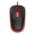 Myš drátová, Genius DX-123, černo-červená, optická, 1200DPI