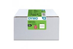 Dymo papírové štítky 70mm x 54mm, bílé, na diskety, 12 x 320 ks, 2234185, 12 rolí v balení, cena za balení