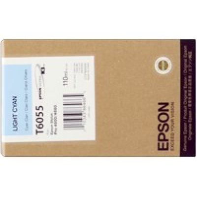 Epson T6055 světle azurová (light cyan) originální cartridge