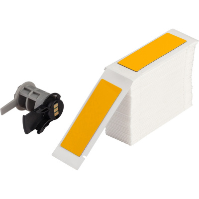 Brady M6-09-7593-YL / 312125, Engraved Plate Replacement Labels, 25 mm x 75 mm