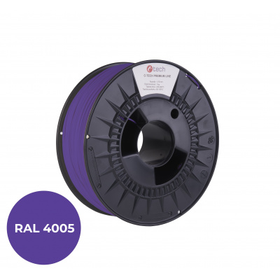 C-Tech 3DF-P-PETG1.75-4005 3D filament, PREMIUM LINE, PETG, modrofialová, RAL4005, 1,75mm, 1kg